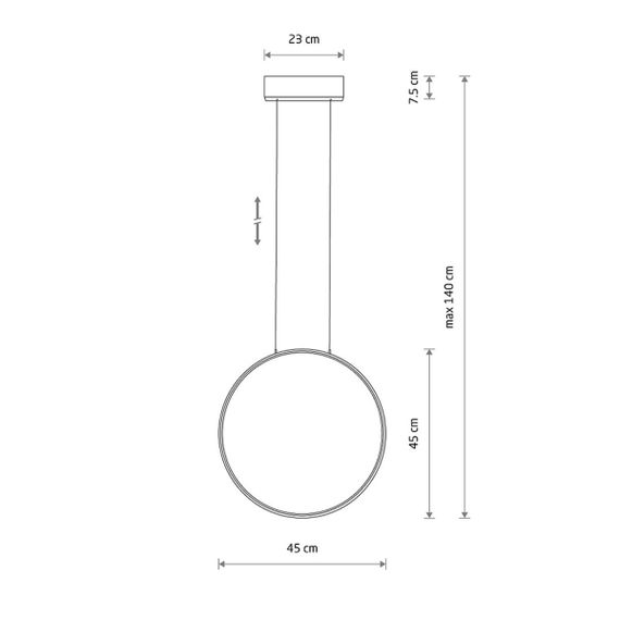 Подвесная люстра Nowodvorski Circolo Led S Black 10810