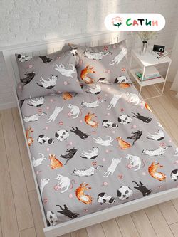 Простынь на резинке Milky Garden "Kitties" 140х200 см