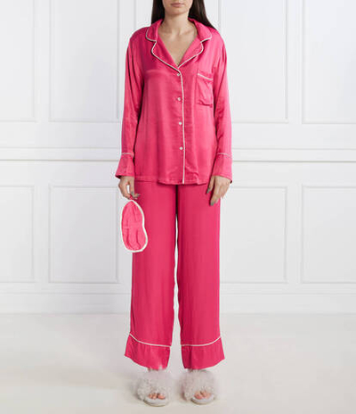 Пижама + повязка для сна SATINA Hugo Bodywear - фуксия(50502736)