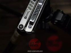 Нож бабочка (балисонг) Reptilian Стикс-02 сталь D2, рукоять сталь + алюминий