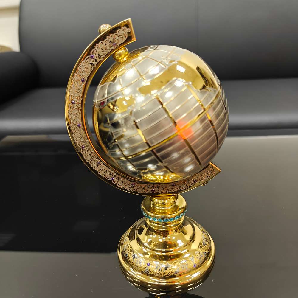 Глобус сувенирный "Золотой" (Златоуст)