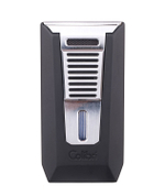 Зажигалка сигарная Colibri Slide (двойное пламя), черная-хром