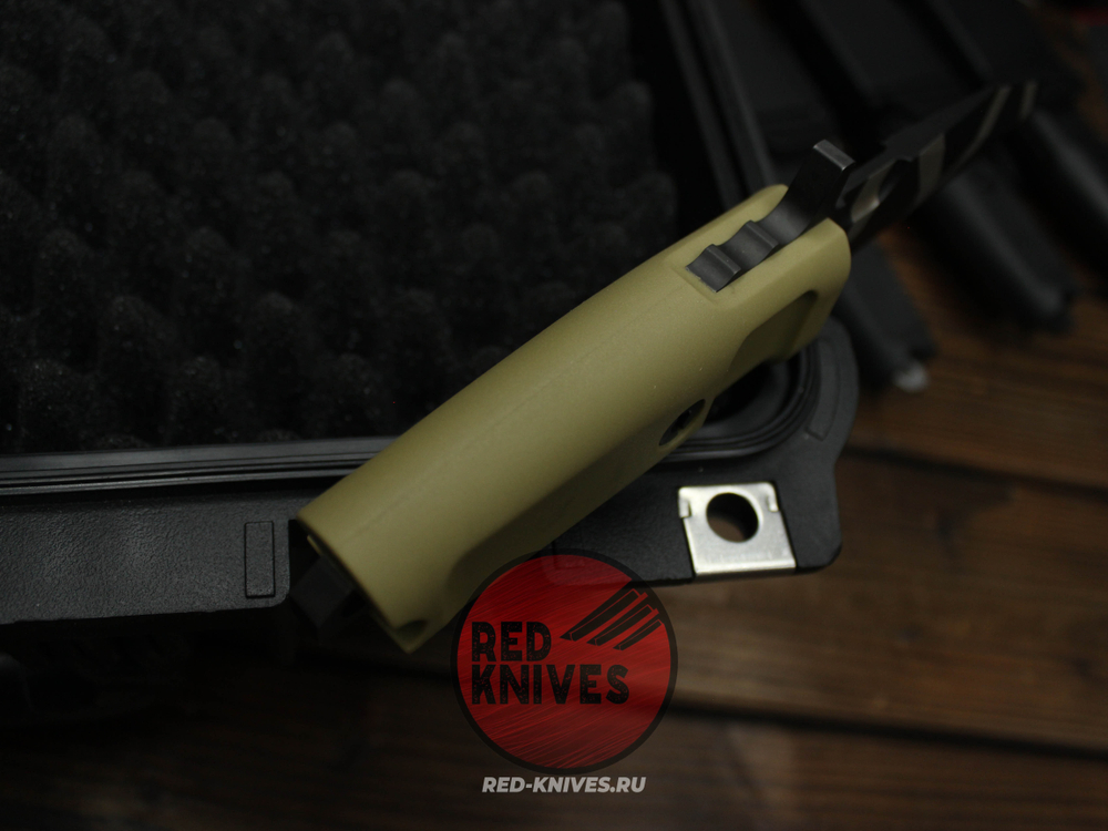 Нож Extrema Ratio Fulcrum C F/P А+++ V.2026 - пустынная рукоять, черный камо клинок