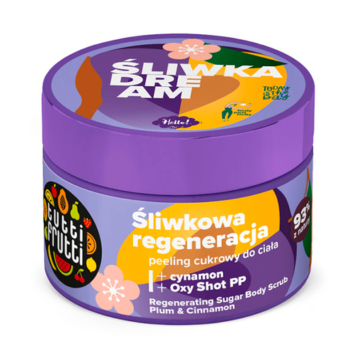 Регенерирующий сахарный скраб Слива и Корица Farmona Tutti Frutti Regenerating Sugar Body Scrub Plum & Cinnamon 300мл