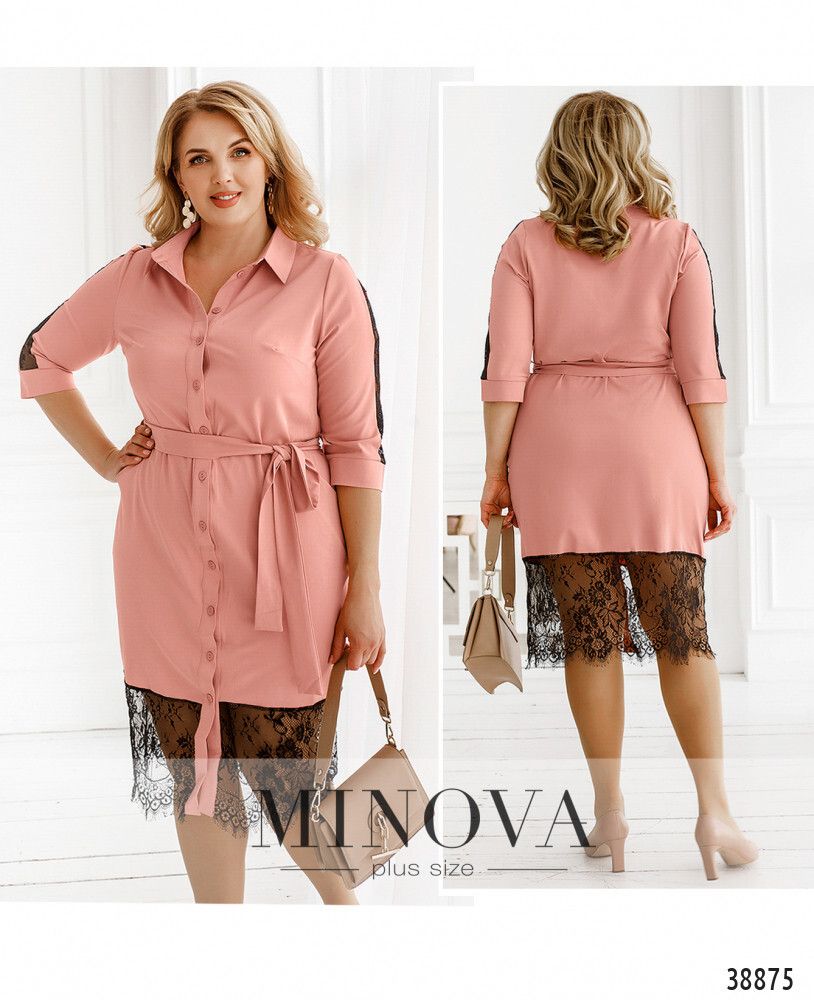 Платье 8625-пудра Minova