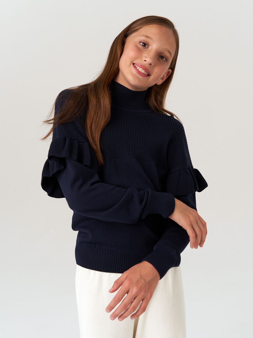 Джемпер для девочки AT244 синий