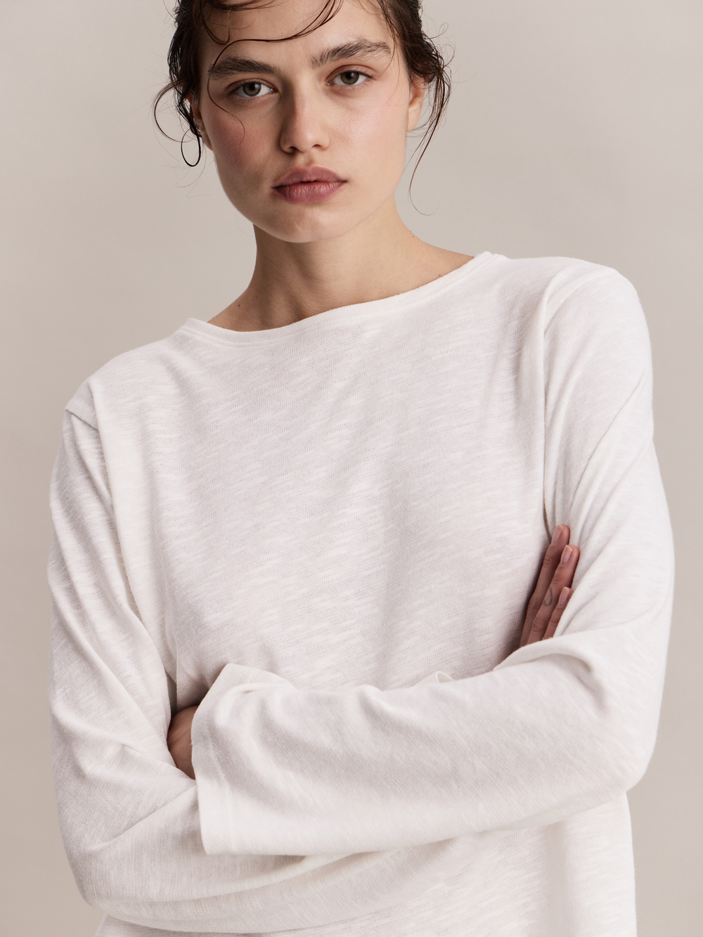Лонгслив Luka Longsleeve White in Cotton