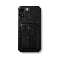 Чехол для iPhone 14 / Натуральная кожа с кошельком