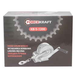 Лебедка барабанная ручная г/п 540кг FORCEKRAFT FK-KB-S-1200