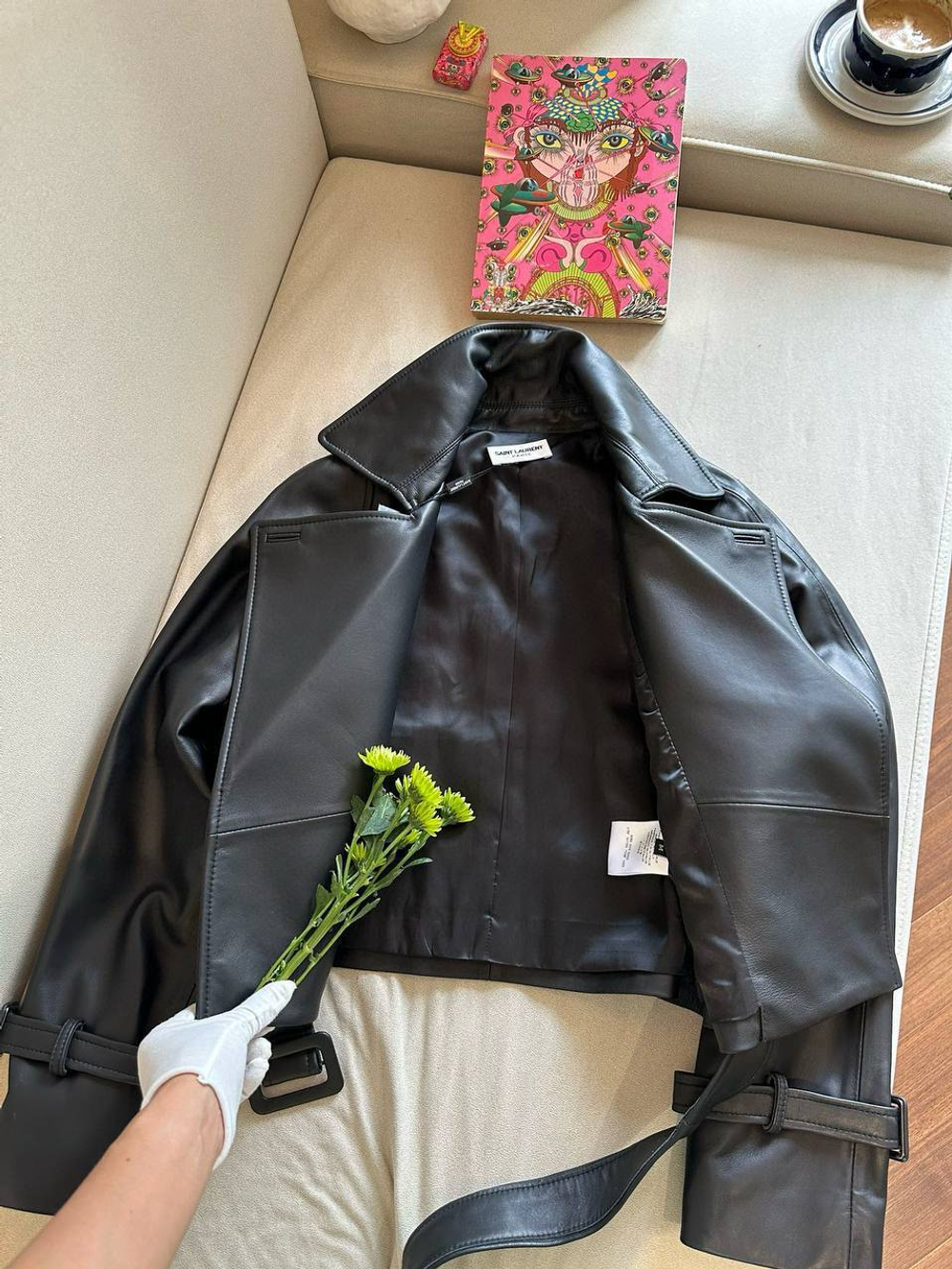 Кожаная куртка Yves Saint Laurent