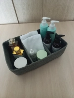 Органайзер для косметики плетеный