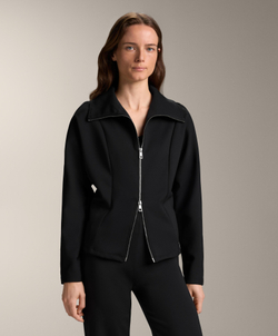 Oysho Куртка с двойной застежкой-молнией , черный