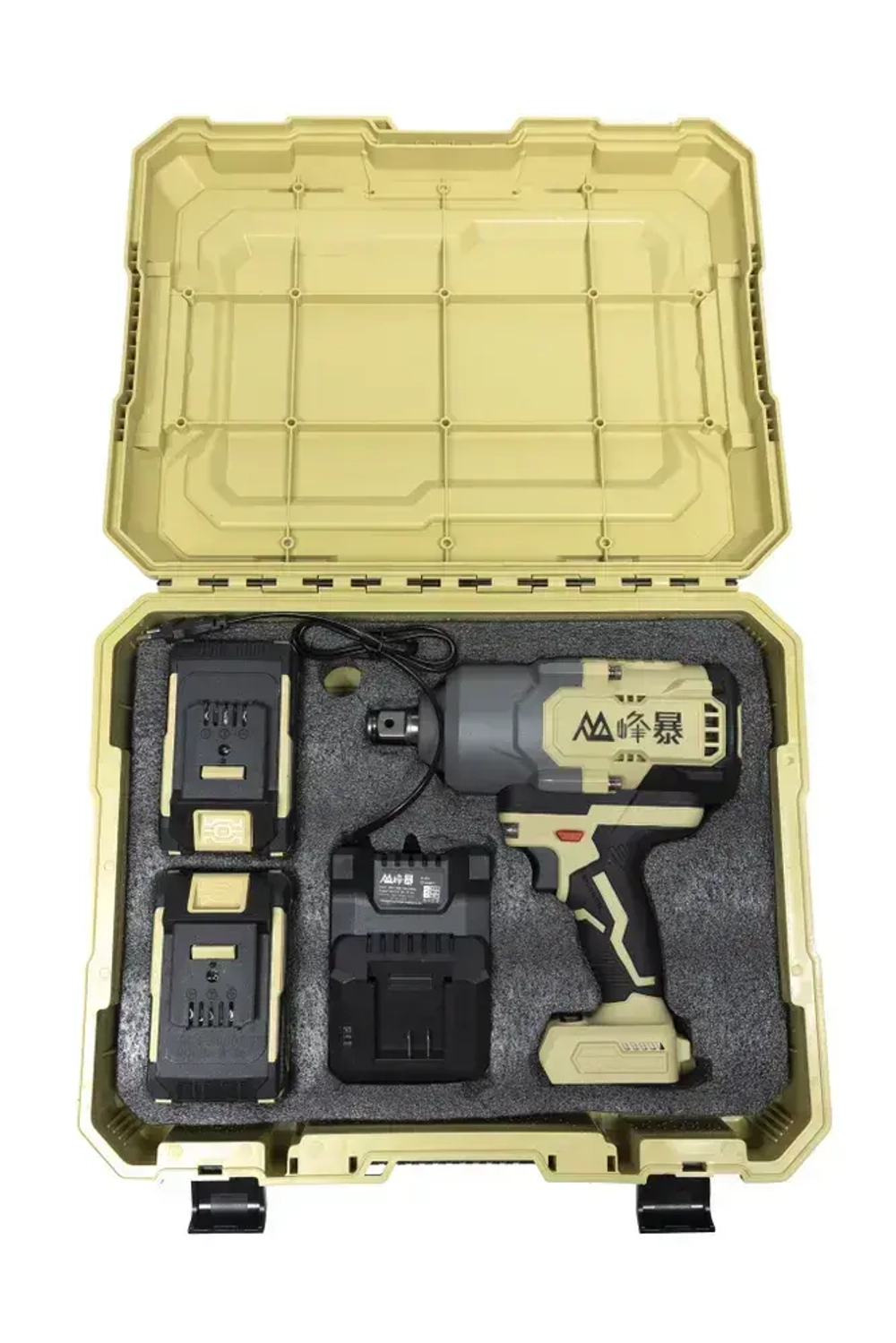 FengBao, ударный аккумуляторный гайковерт FB-2000, 21В, 2х9,0Ач Li-Ion, в кейсе