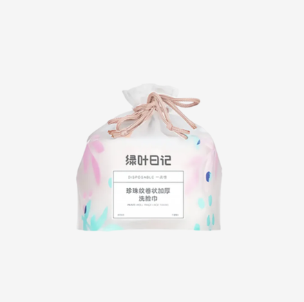 Green Leaf Утолщенное очищающее полотенце с жемчужным узором (рулонного типа) (1 PV)