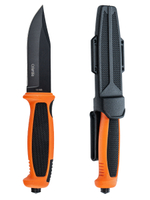 Нож туристический разделочный с фиксированным лезвием 120мм и стеклобоем/в ножнах.