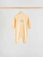 Комбинезон / Cлип для малышей Next E19-696, 3 шт., Светло-зеленый, Светло-желтый, Молочный