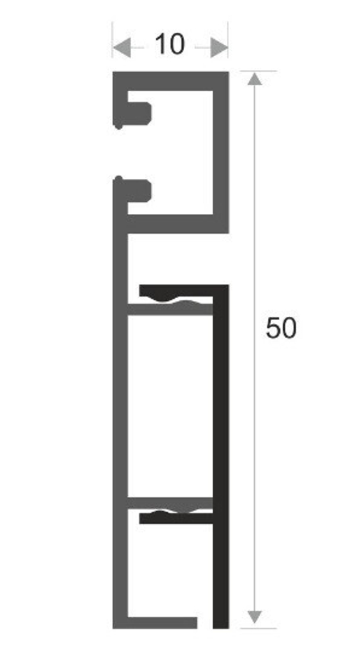 Крепление для светодиодного плинтуса ПЛС-50