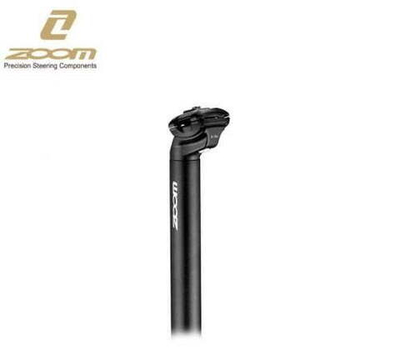 Штырь подседельный, ZOOM, Алюминиевый, 27,2 мм, 300 мм, SP-C212, крепление седла - рамки (черный мат