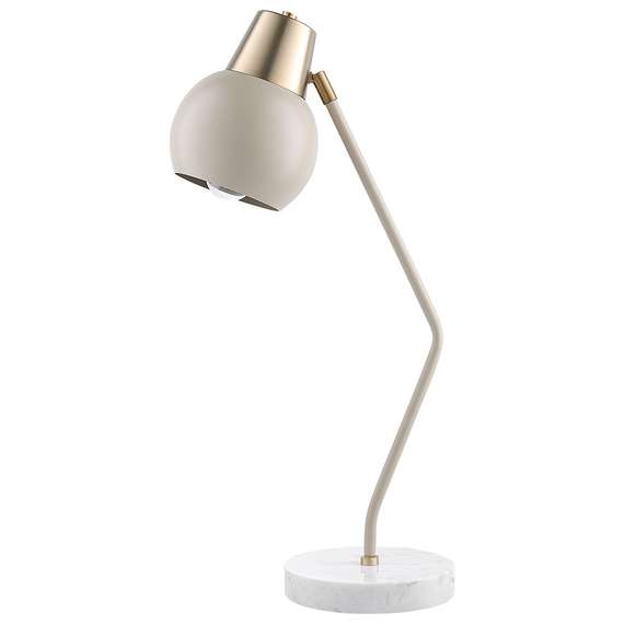 Лампа настольная rond, D18х59 см, бежевая