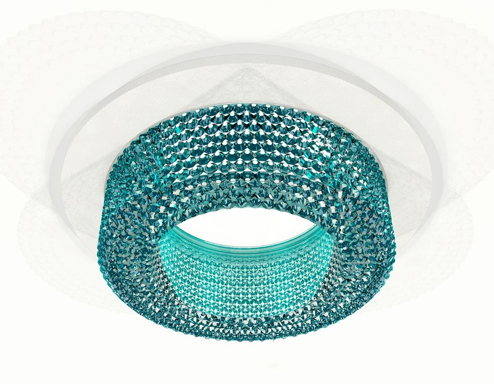 Ambrella Комплект встраиваемого светильника с композитным хрусталем Techno XC7621023