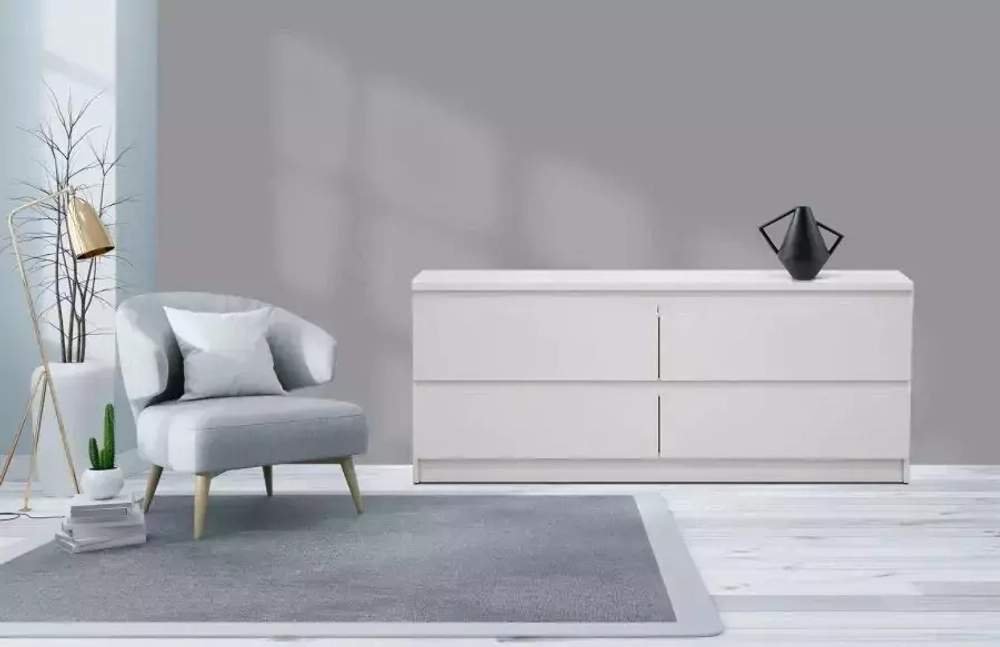 КАСТОР тумба 4 ящика RU белая