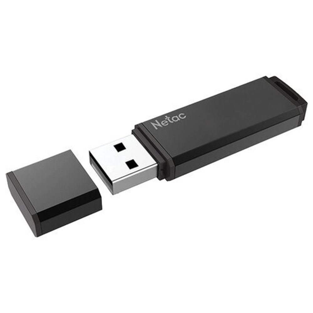 Флеш-диск 16 GB NETAC U351, USB 3.0, черный, NT03U351N-016G-30BK