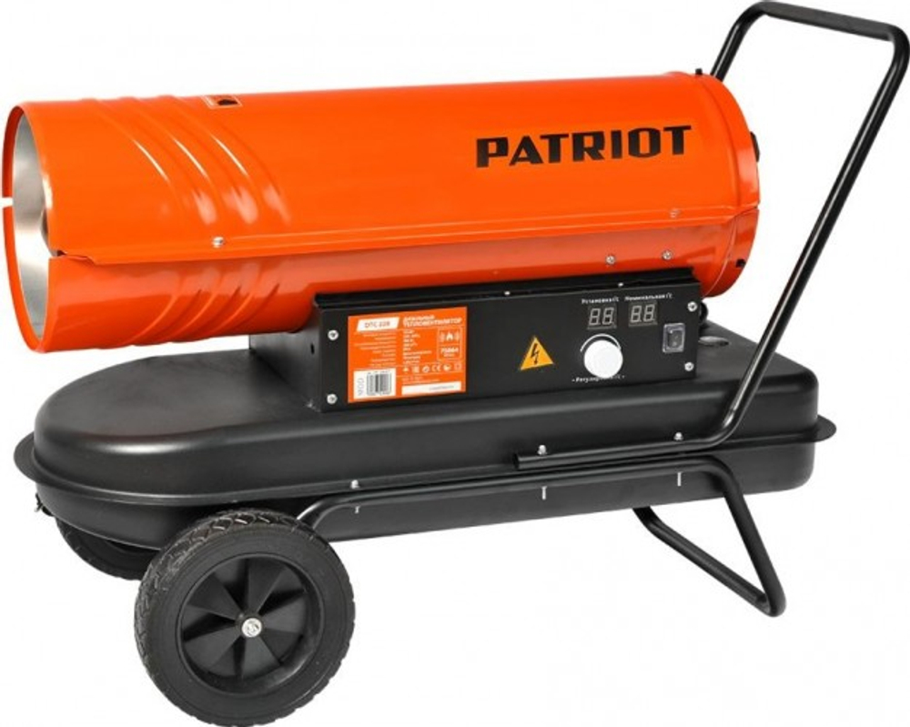 Тепловая пушка на дизтопливе прямого нагрева PATRIOT DTC-228 термостат, колеса 633703023