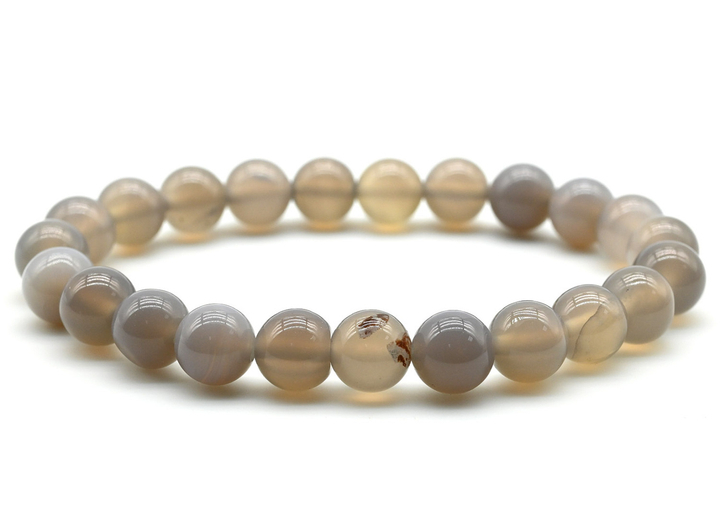 Браслет Агат бразильский шар 8 мм