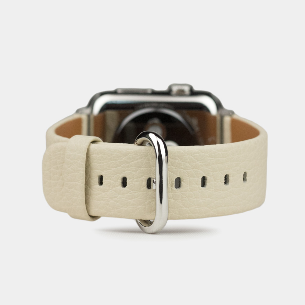 Ремешок для Apple Watch 42/44mm Classic из кожи теленка молочного цвета