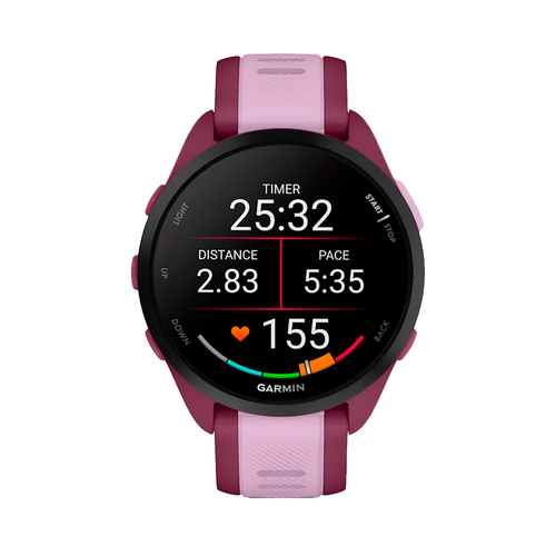 Умные часы Garmin Forerunner 165 Music, 43mm, Mist Berry/Lilac (010-02863-33)