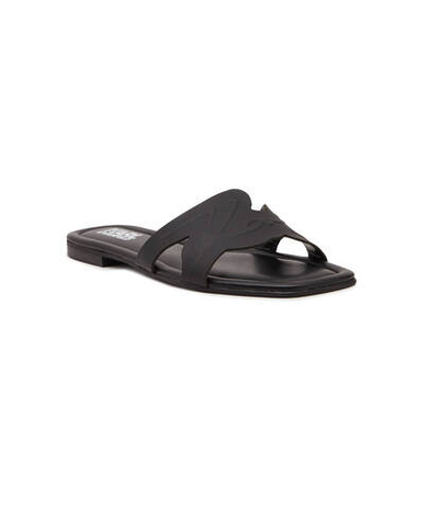 Кожаные шлепанцы brio Karl Lagerfeld - черный(KL85408)