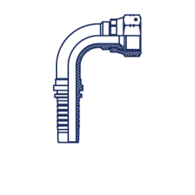 Фитинг DN 20 JIC (Г) 1.3/16 (90)