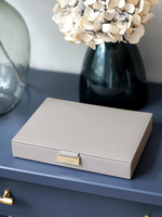 Органайзер для украшений Stackers Classic Jewellery Box Lid - Taupe Woven (Sage Green / светло-зеленый / Sage Green)