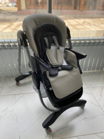 Стульчик для кормления Lux mom 168 Чёрная экокожа