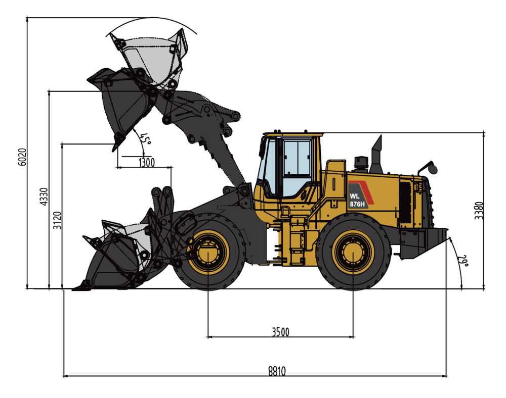 Колесный погрузчик WL876H