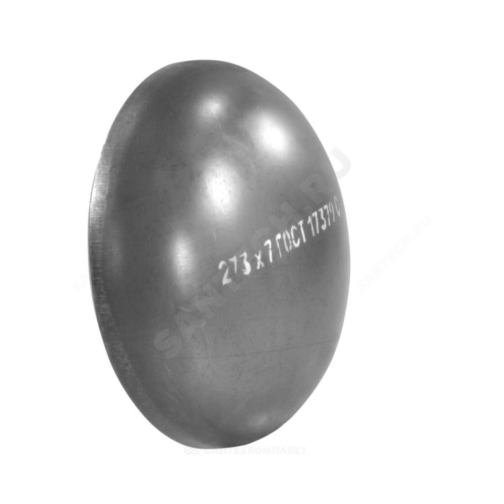 Заглушка сталь эллиптическая Дн 159х4,5 (Ду 150) п/привар исп 2 ГОСТ 17379-2001