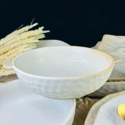 Lenardi 205-695 Салатник 25см ДЮНА с ручками в под.уп.(х24)Фарфор