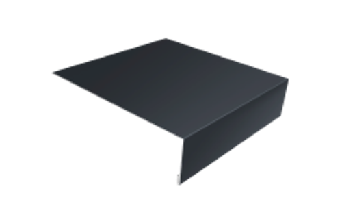 Планка лобовая 190х40 RAL 7024 мокрый асфальт (2м) глянец