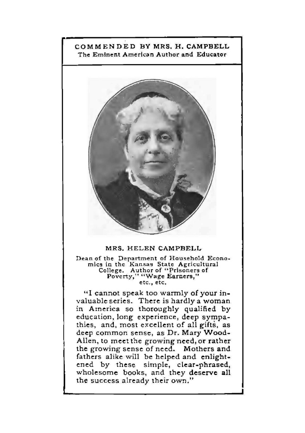 What a young woman ought to know | Mary Wood-Allen