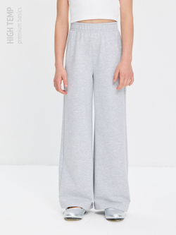 Брюки палаццо из футера