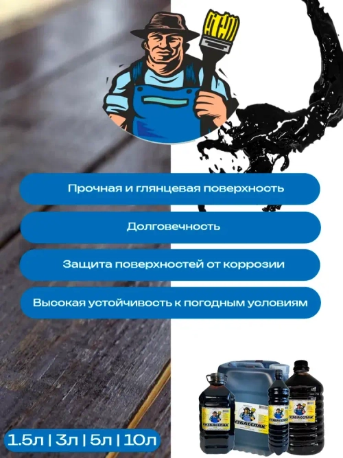 Битумный лак Кузбасслак БТ-577 10л