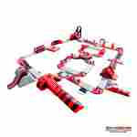 Большой надувной аквапарк для бизнеса «Коралловый риф», 39×29×5 м