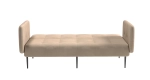 Monaco диван-кровать прямой с подлокотниками, трехместный, бархат бежевый 5