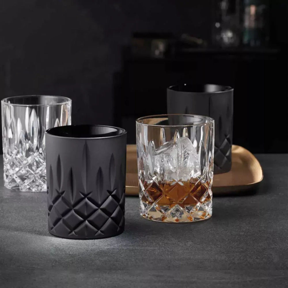 Набор стаканов низких 2шт 295мл Nachtmann Noblesse черный матовый