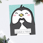 Открытка «С Новым годом!» пингвин, 8.8 × 10.7 см. 4419109