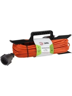 Удлинитель силовой ЭРА UFx-1-2x1.5-50m на рамке без заземления 1 розетка 50м ПВС 2х1.5мм2