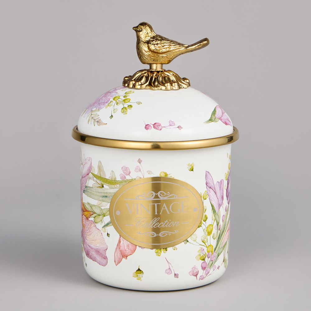 БАНКА ДЛЯ СЫПУЧИХ ПРОДУКТОВ AGNESS, СЕРИЯ IRISES 9Х9СМ, 500МЛ