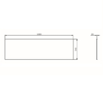 Фронтальная панель для ванны AM.PM Func 180 W84A-180-080W-P Белая