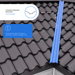 Планка ендовы верхняя 76х76х2000