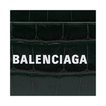 Balenciaga Cow Leather Card Holder Card Holder Women"s Black